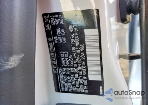 2013 Volvo Xc60 3.2 from USA, damaged, VIN YV4940DZ9D2405284